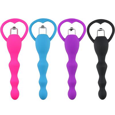 CVestibule Silicone Anal Plug Vibrating Bead Anal Vibrator V