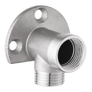 正304不锈钢淋浴花洒配件暗装改明装转换接头混水阀固定底座4/6分