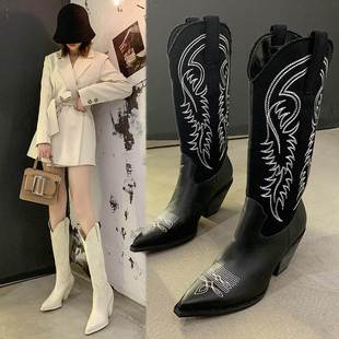 knight women boots boots女牛仔靴高筒骑士靴 Cowboy long