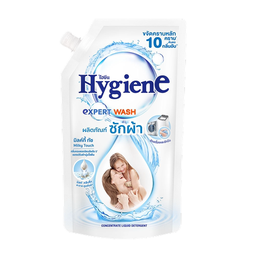 Hygiene进口纯白牛乳香味洗衣液600mL补充环保装温和亲肤牛乳香氛