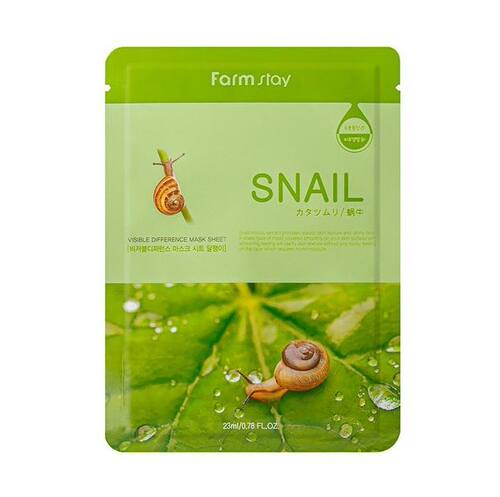 Farmstay蜗牛修护面膜10片装含丰富的天然胶原质蜗牛黏液弹力蛋白