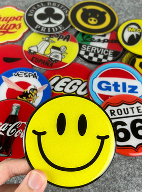 反光立体软磁贴适用Vespa维斯帕韦士柏改装春天冲刺150GTS300贴花