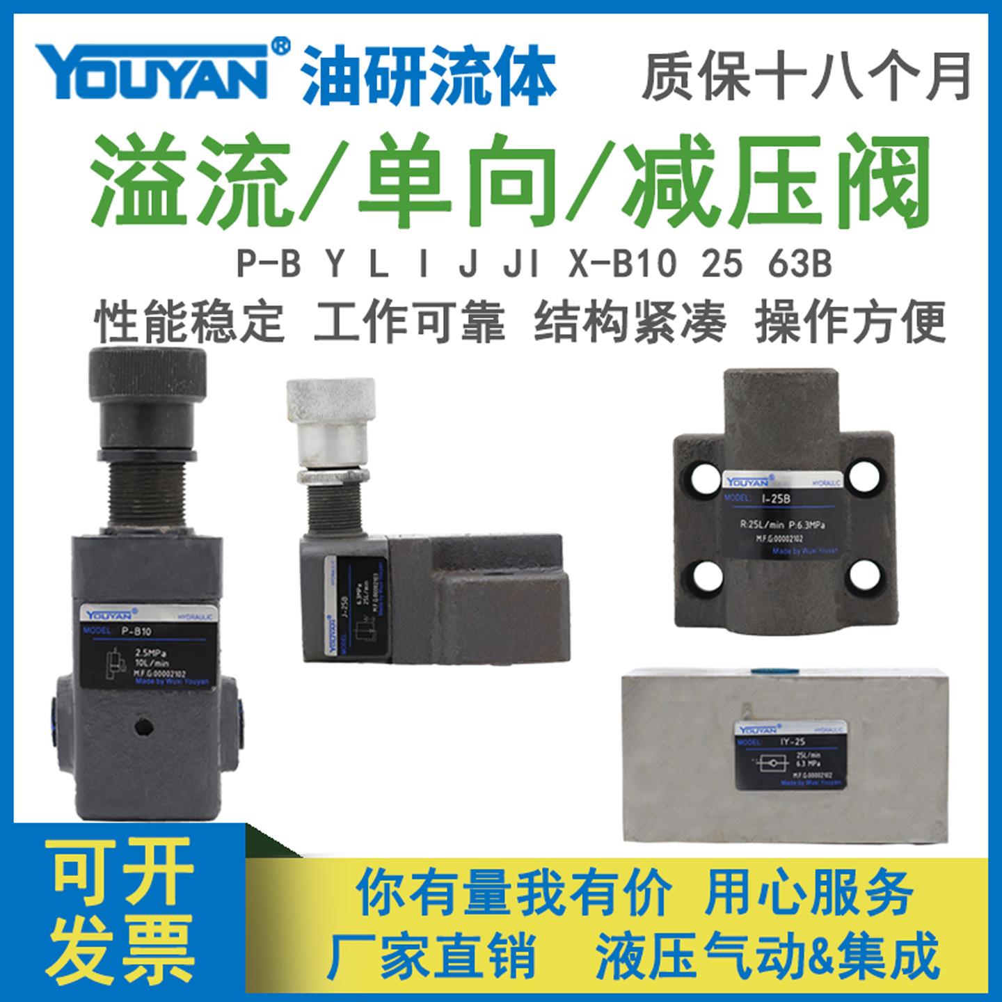 JN-DG02 LI溢流阀P-B10B B25B B63B A10B YI L1 I JI Y-10B HYY11