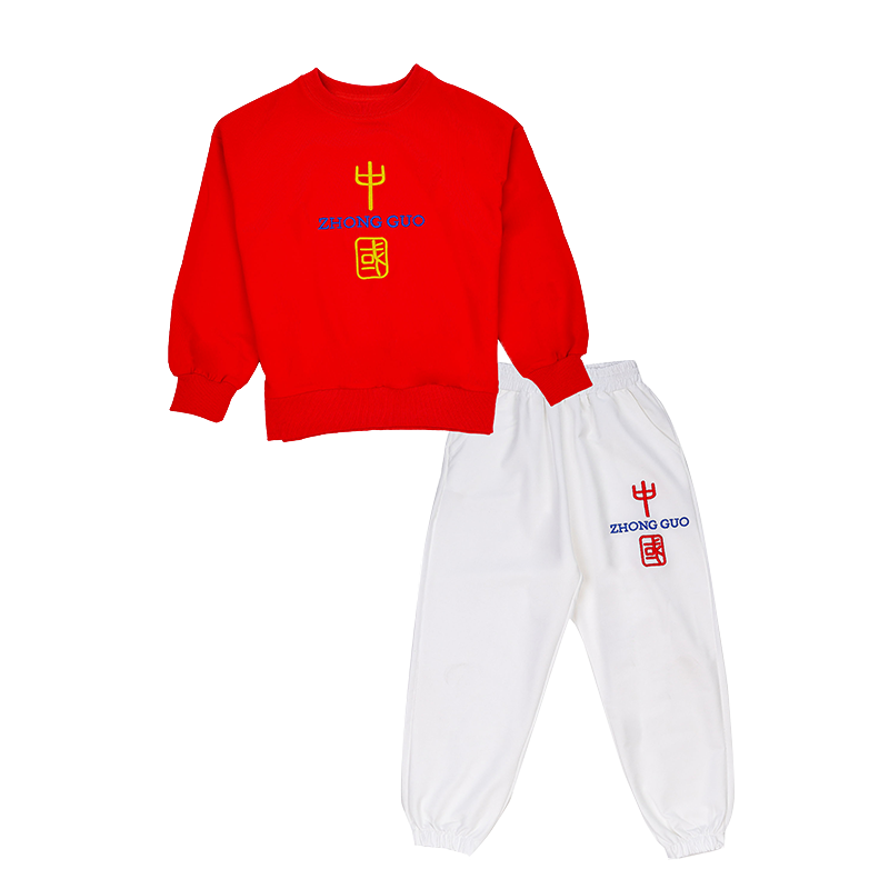 儿童啦啦队演出服幼儿园街舞爵士舞表演服小学生运动会开幕式班服