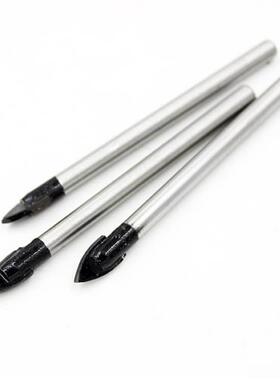 黑色6cm瓷砖钻头玻璃开孔器合金三角钻头8mm设置圆超硬开口12mm