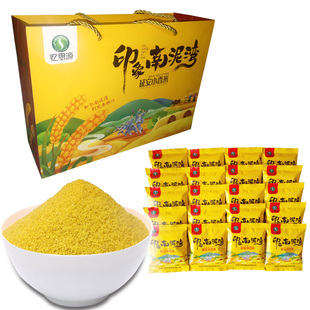 陕西特产延安油脂黄小米陕北2kg礼盒装农家过节礼物新米脂粥