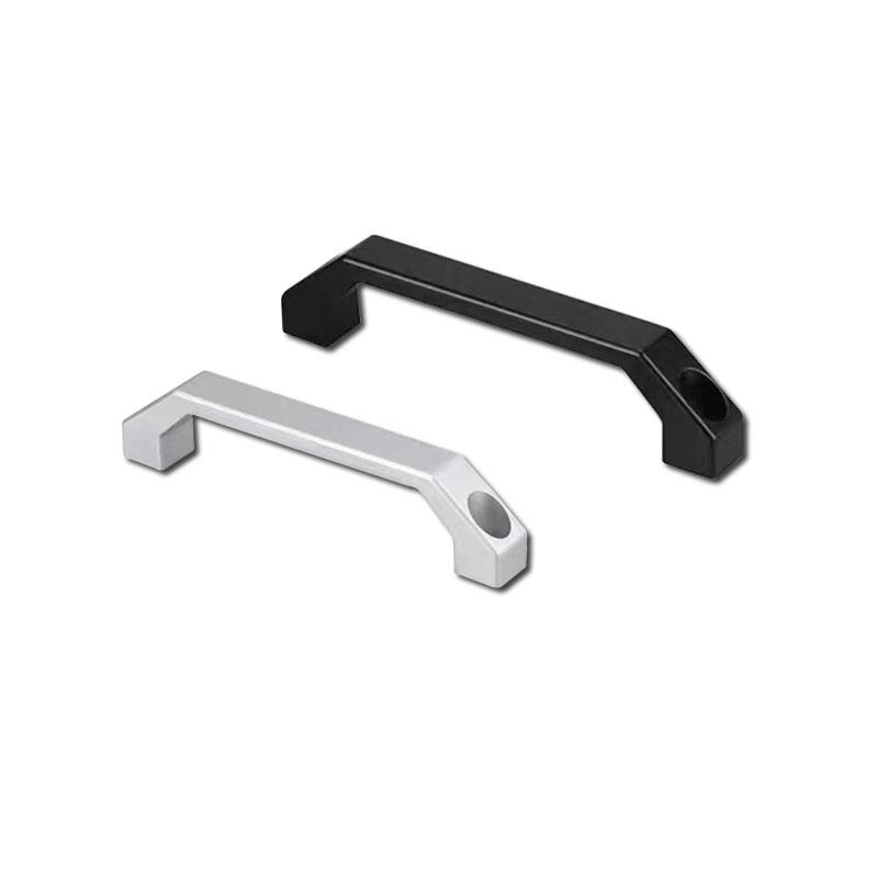 XAB57/58/59-L90/L100/L130斜角方形铝拉手设备柜门抽屉弓形把手
