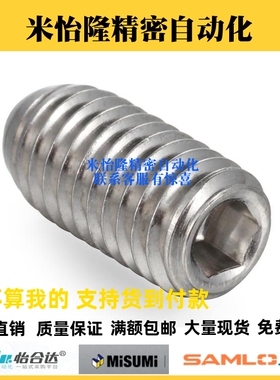 不锈钢内六角球头柱塞BMS/BSM/BSZF/BSX10玻珠带螺纹型金属球波子