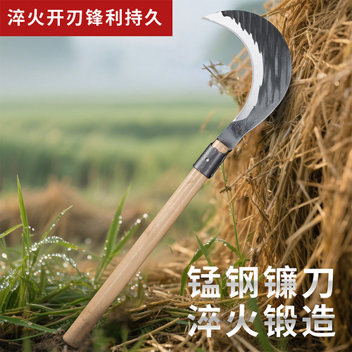 锰钢锻打砍柴刀户外砍割两用
