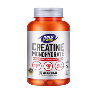 now诺奥一水肌酸胶囊Creatine补剂健身体考增肌肉耐力750mg120粒