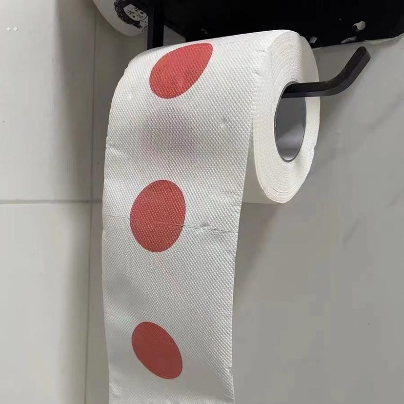 日式太阳厕纸创意个性印花卷筒纸爱国文艺卫生纸圆形木浆纸巾