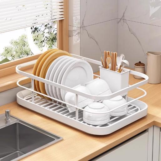 厨房碗碟碗盘沥水架碗筷收纳架台面水槽置物架碗架放碗盘收纳盒子