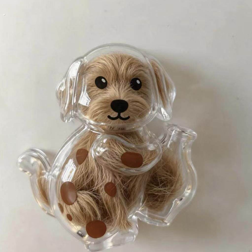 狗狗冰箱贴猫毛收纳挂件纪念品胡须收纳狗毛宠物毛发收集瓶狗胡子