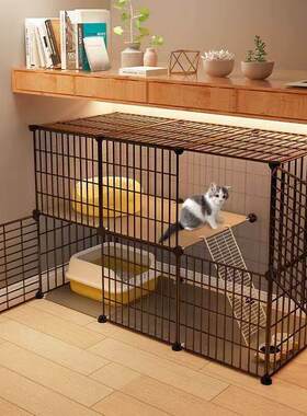 猫笼子家用室内猫笼子小型不占地带厕所一体宠物养猫咪猫舍幼猫猫