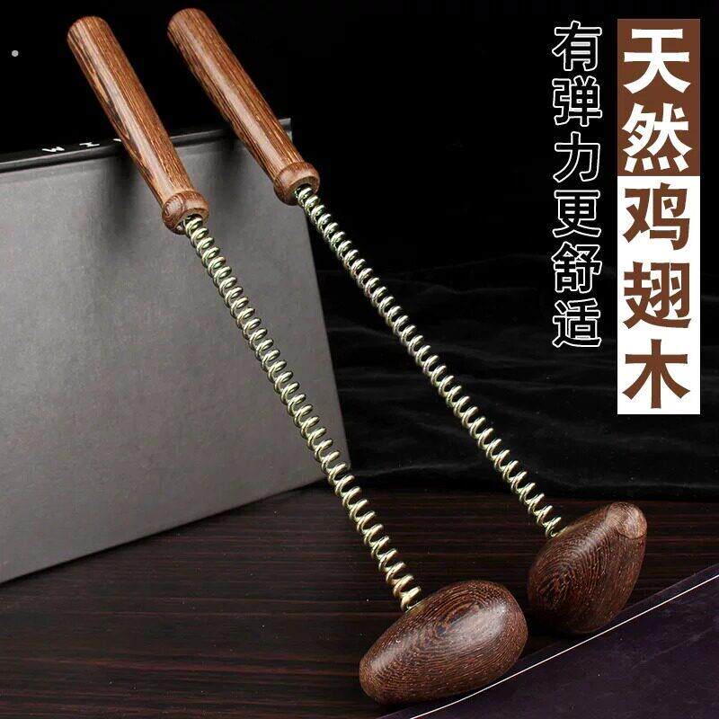 鸡翅木按摩槌木质锤肩敲打棒经络肩颈拍打锤子敲背锤弹力捶背神器
