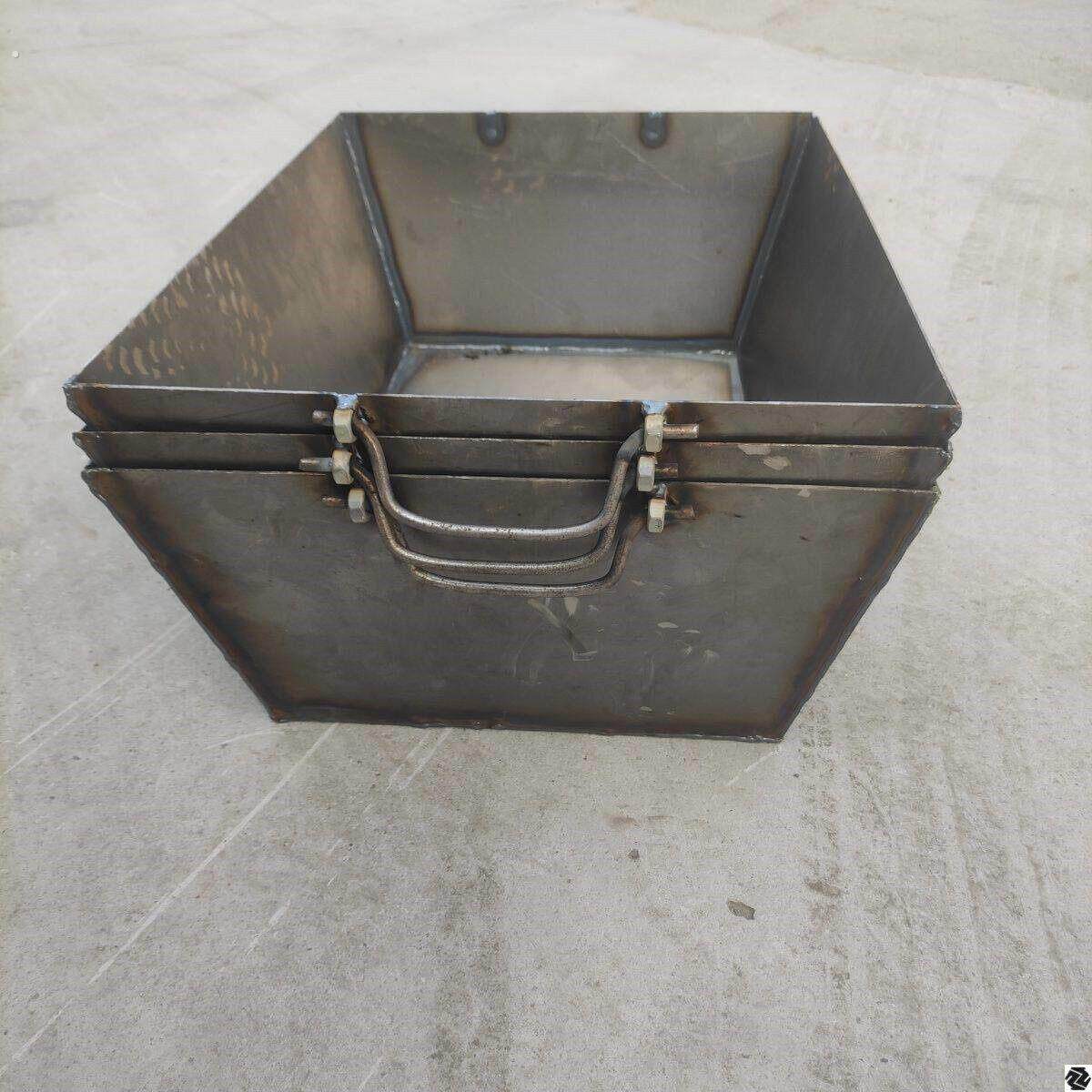 建筑工地用灰盆铁盒加厚铁煤炭盒灰槽灰盆灰斗泥盆砂浆盆抗摔抗砸