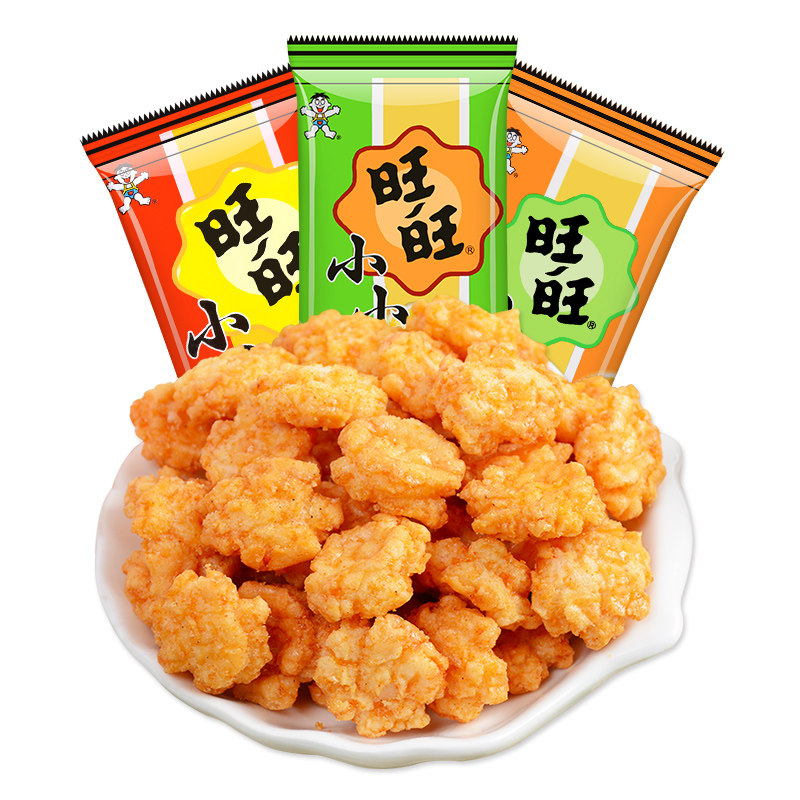 旺旺旺仔小小酥18g膨化小吃零食好吃的儿童小孩8090后童年大礼包