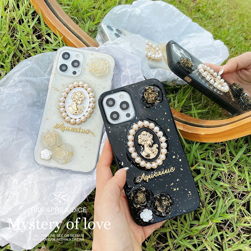 法式玫瑰女王vivo滴胶手机壳