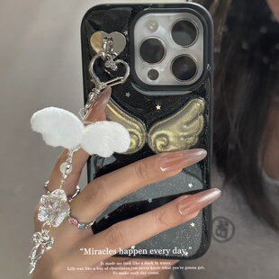 闪粉星星立体翅膀适用vivoiqoo15 13 11s手机壳iQOO12pro软壳iQOOneo11 10女z9x z8 z7x z5 z3保护套u5防摔u3