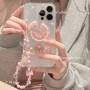 可爱小熊手链滴胶苹果可爱