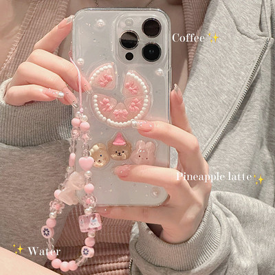 可爱立体蛋糕小熊一加滴胶壳卡通