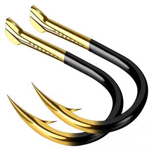 钨钢鱼钩散装伊势尼高强度双槽鬼牙钛合金倒刺鲫鱼鲤鱼勾渔具用品