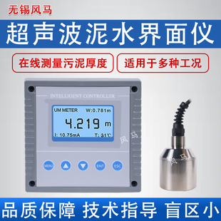 工业在线超声波污泥界面仪 泥水测量计 污泥厚度检测仪泥位计6
