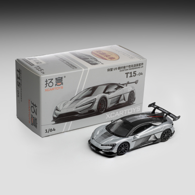 拓意1/64合金仰望U9碳纤维赛车模