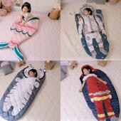 全棉儿童保暖睡袋宝宝睡觉神器小孩防踢被幼儿园便携式 春秋被