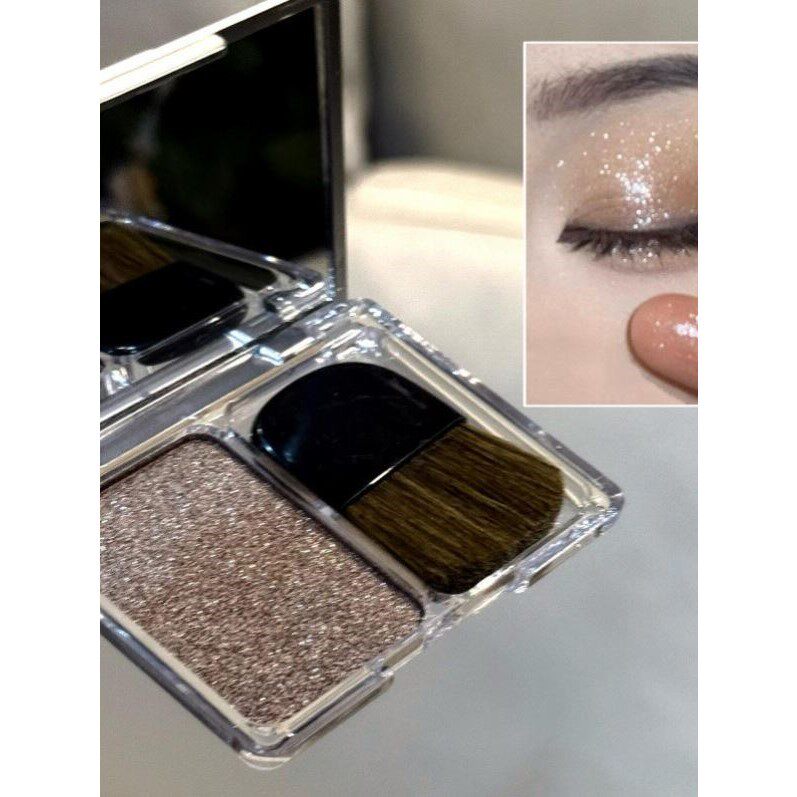 星空高光盘单色超闪面部锁骨提亮修容眼影身体细闪爆款女送刷子