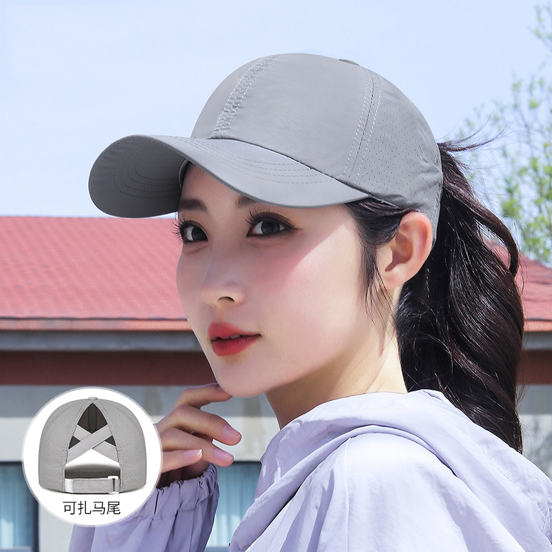 可扎高马尾的帽子半空顶棒球帽