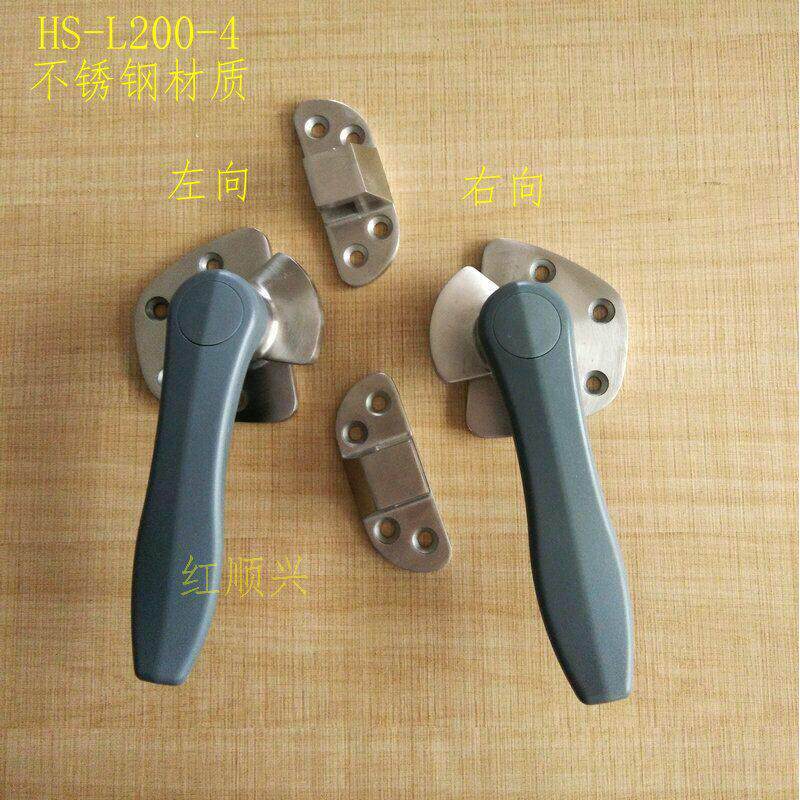 不锈钢门把手HS-L200红顺兴迫紧门锁工业烘烤箱密封拉手设备旋压