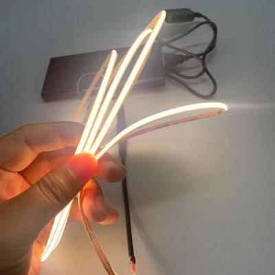 cob5V自粘低压灯带DIY月亮灯氛围灯月球灯usb电脑桌面led灯条柔性