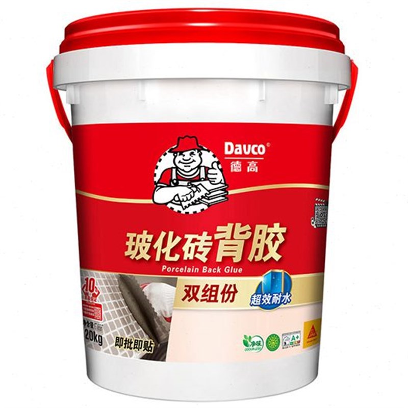 德高超强全效背胶卓效耐水型墙地玻化砖单双组份贴瓷砖专用背涂胶图片