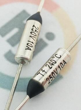 5个温度保险丝热熔断电阻丝RY/TF/98/133/172/240度250V10A简单爱