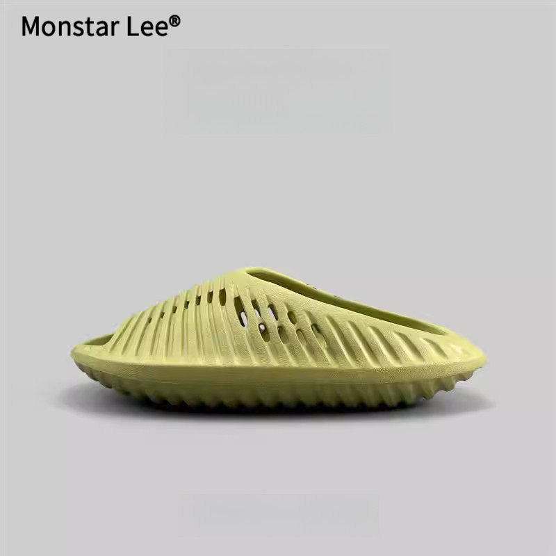 Monstar lee男士镂空透气飞碟拖鞋2026夏季防滑软底沙滩鞋外穿轻