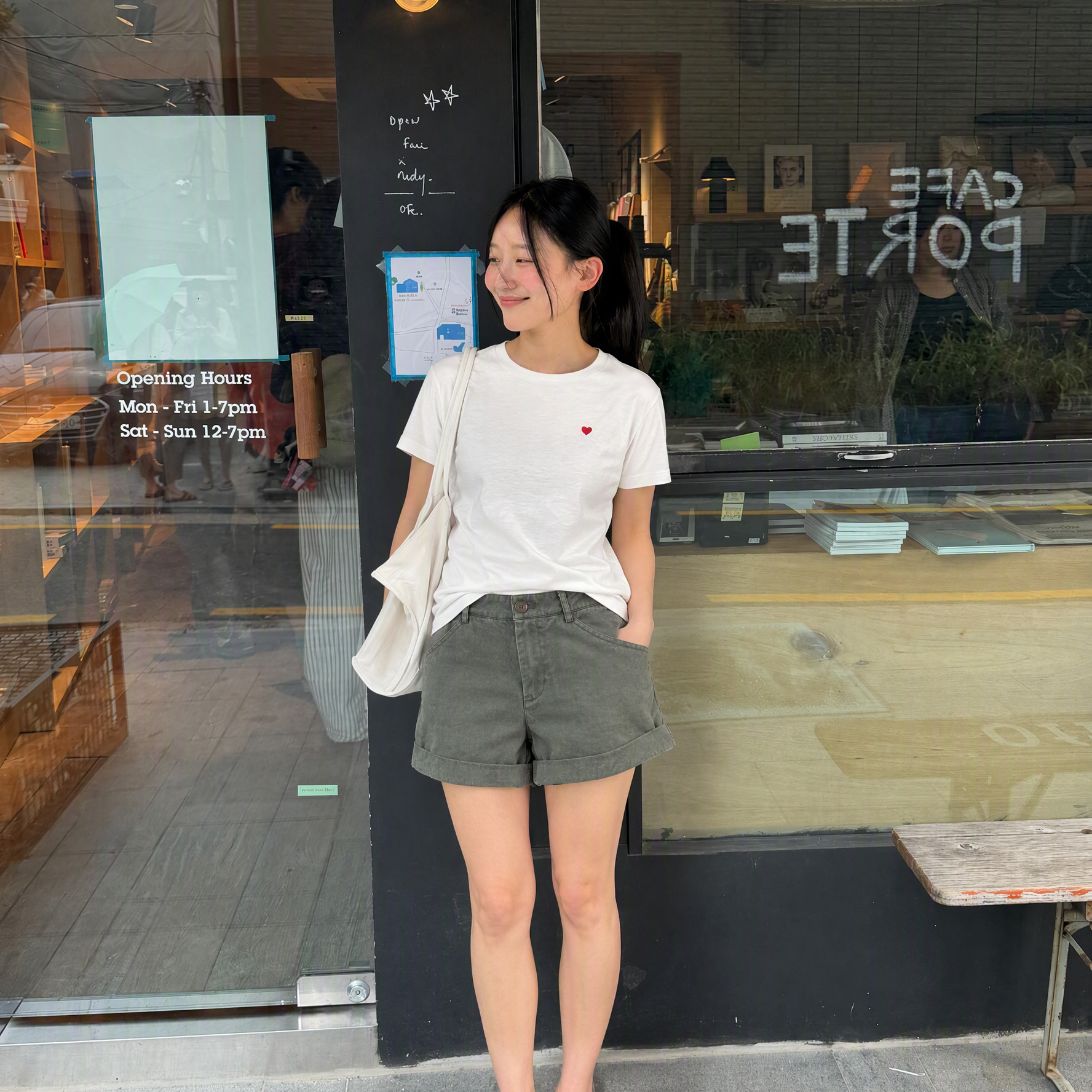 ACME-秋上新合身显瘦后腰松紧腰不挑人穿短裤休闲裤9K6333801670图片