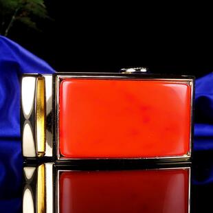 和田色红玉带扣 镶嵌平安无事牌 红火腰扣 男士新款时尚皮带扣