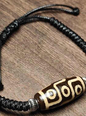 西藏真品风化包浆九眼天