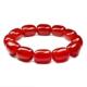 天然红玛瑙桶珠手串男情侣本命年鼓珠红色手链女个性 首饰