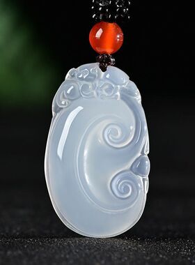 玉石天然玛瑙玉髓绿福寿