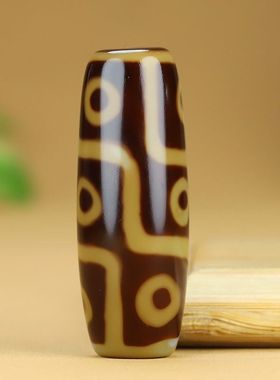 藏事天珠真品九眼转运珠