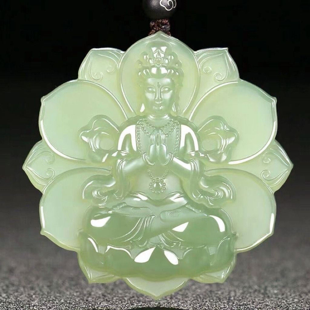 新疆天然和田阿富汗玉莲