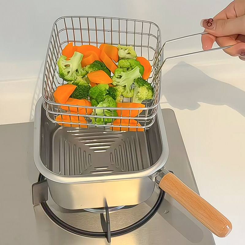 家用油炸锅多功能不锈钢奶锅泡面锅食品级户外便携保鲜饭盒密封盒,厨房/烹饪用具,油炸锅,淘宝优惠券,粉丝福利购,淘宝优惠卷