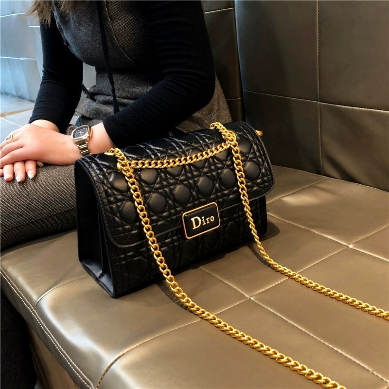 圣罗品牌高级大气小方包2025新款流行简约链条单肩包腋下包斜挎包