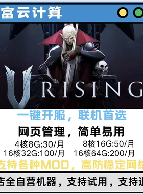 夜族崛起服务器租用国内高防网络一键开服VRising夜族稳定服务器