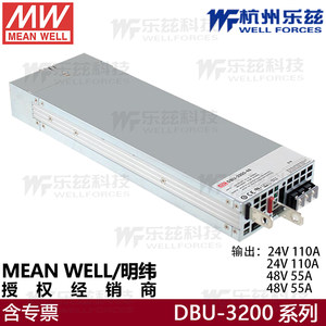 明纬DBU-3200-24/48V输入90~264V 3200W左右智能输出电池充电器