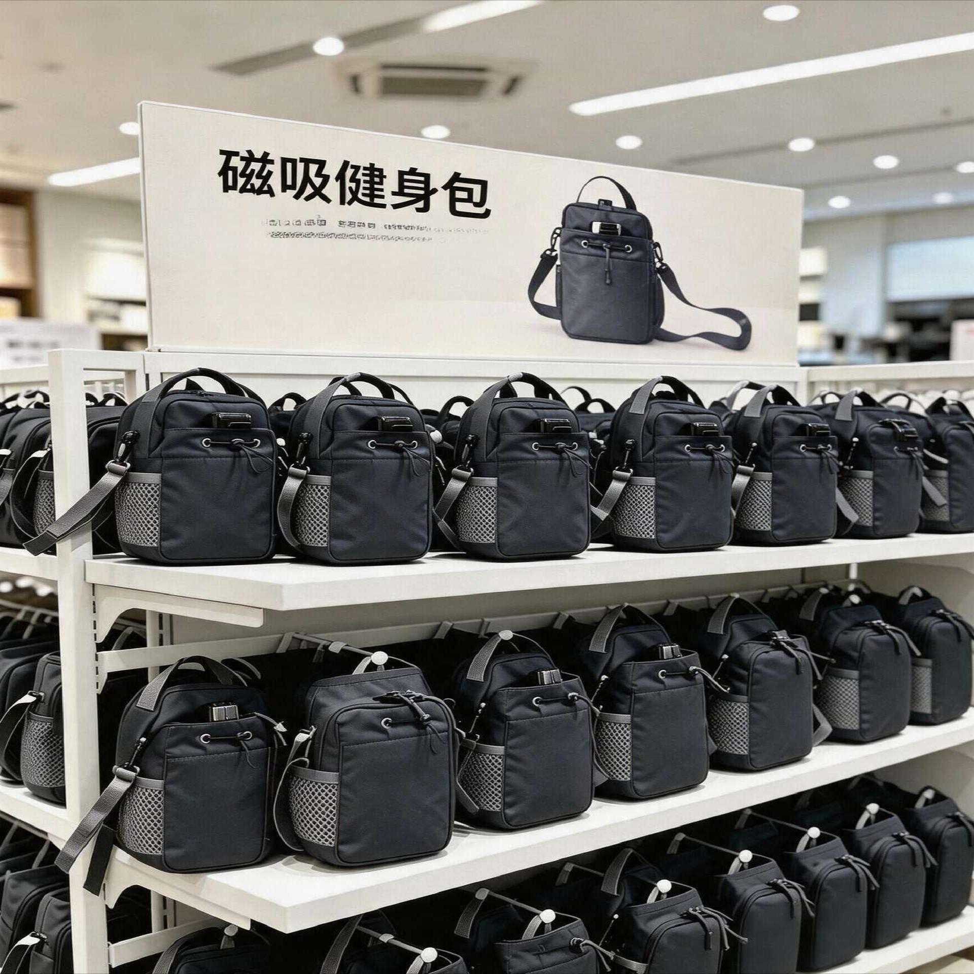 磁吸健身包水壶套水杯包大容量运动斜挎包手机耳机收纳包骑行便携