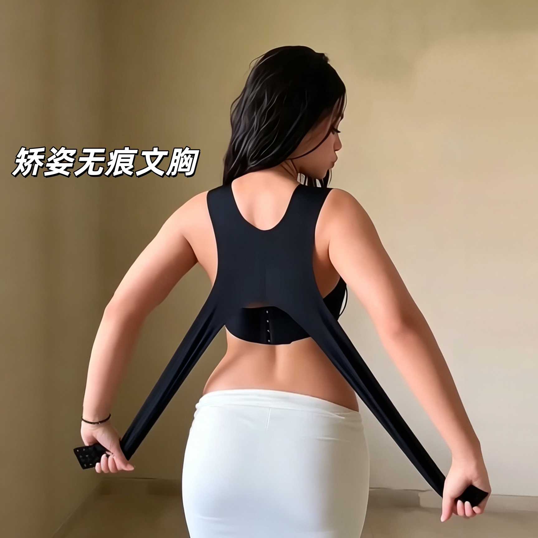 矫姿挺背内衣调整无痕聚拢防下垂塑形美背运动文胸罩提拉大胸显小
