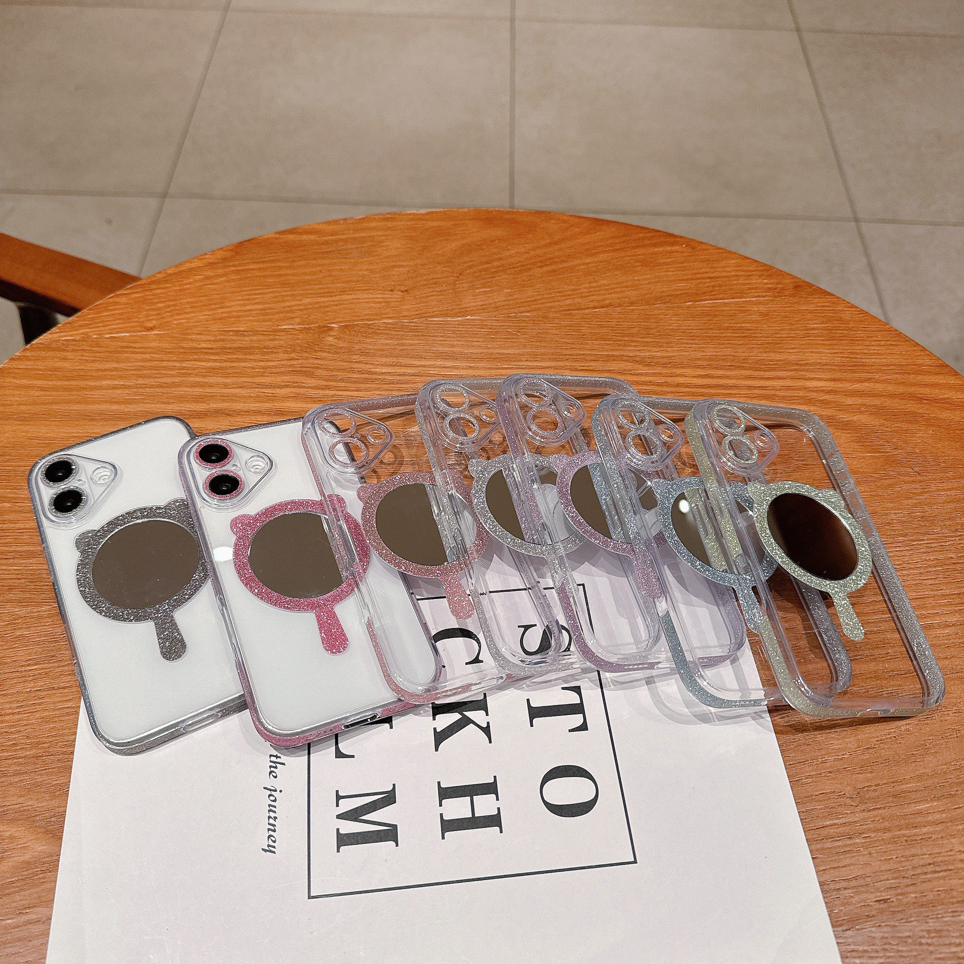 适用16promax闪粉镜子磁吸手机壳苹果15全包镜头手机保护套防摔,个性定制/设计服务/DIY,手机壳/保护套定制,淘宝优惠券,粉丝福利购,淘宝优惠卷